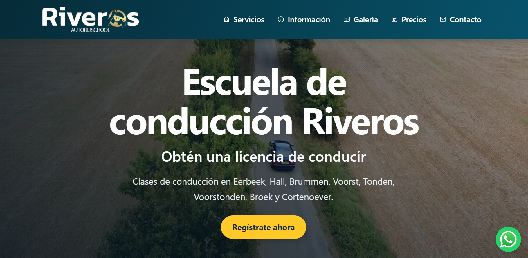 Portada del sitio de Autojschool